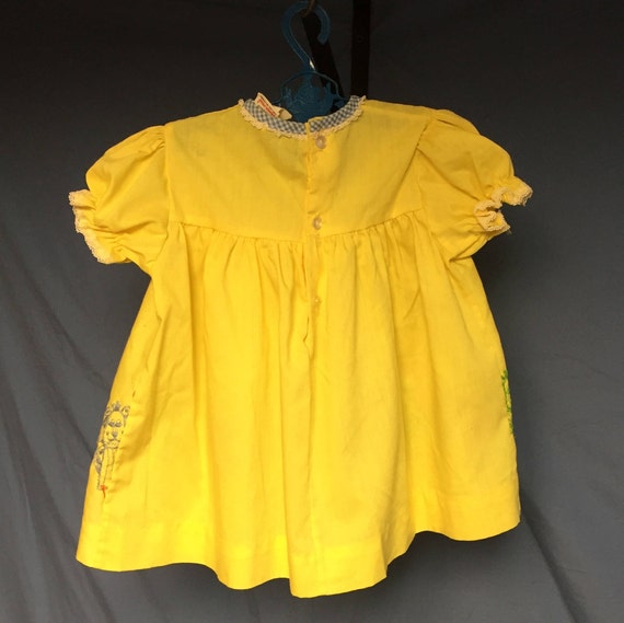 Vintage Yellow Baby Dress from Sears, Yellow Dres… - image 5