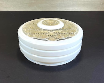 Sleek Round Art Deco Glass Kitchen Ceiling Light Shade: Flush Mount