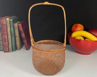 Ikebana Bamboo Basket for Flower Arranging
