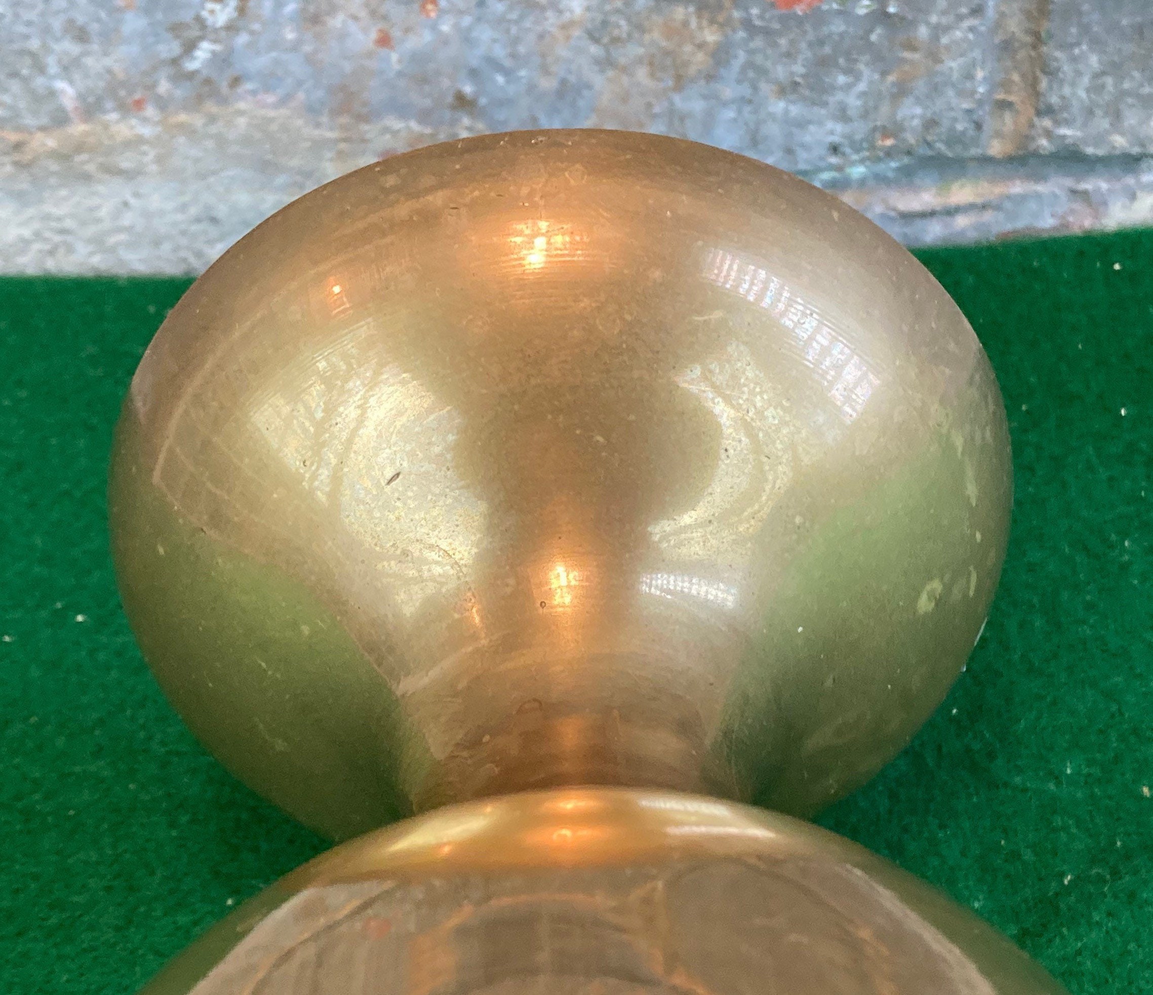 Vintage Brass Urn, 15 Solid Brass Trophy Urn, Altar Vase, Funeral Home