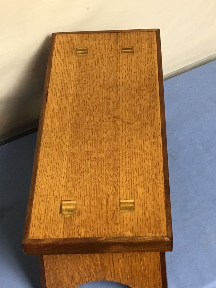 Handmade Mortise and Tenon Stool, Wooden Step Stool, Wood Foot Stool