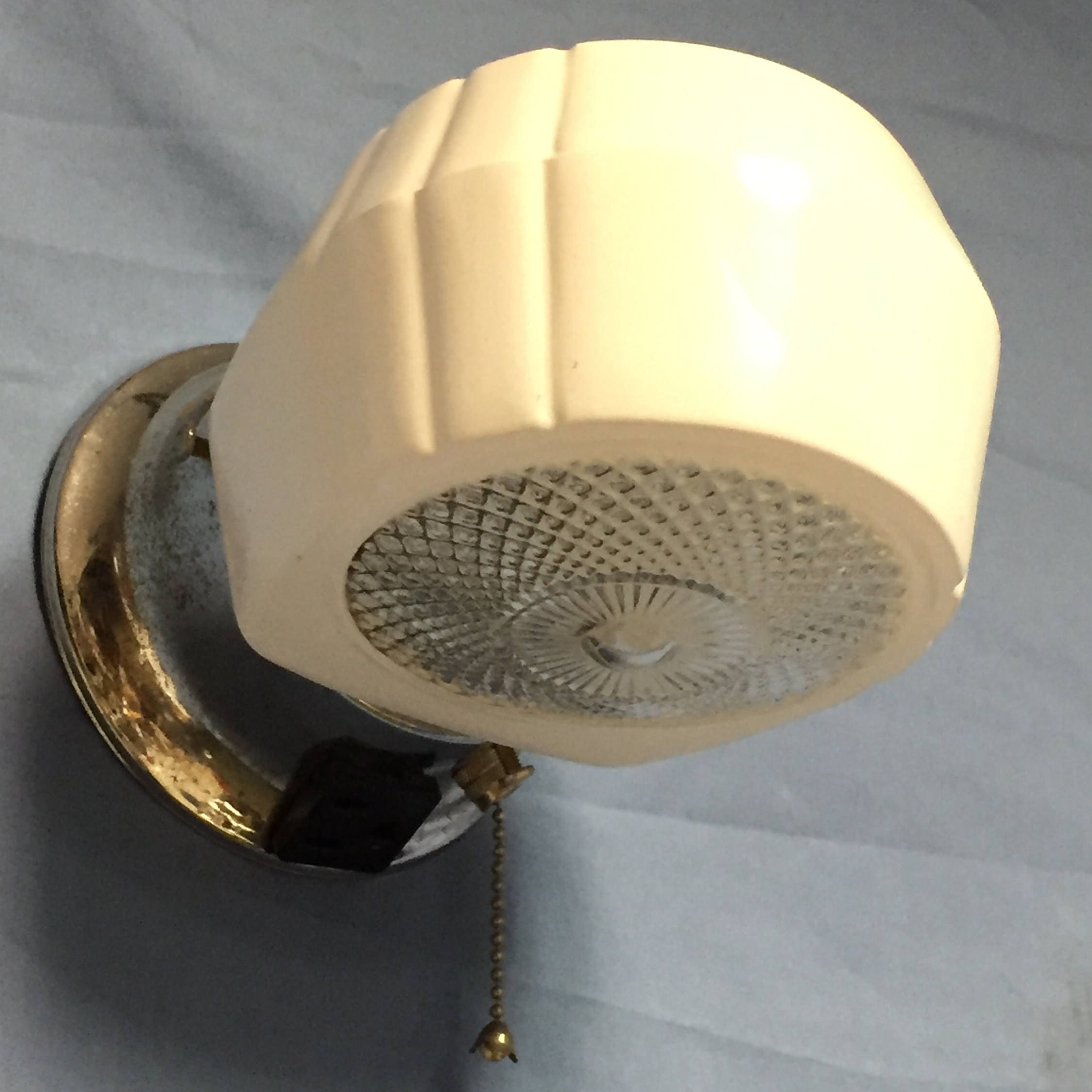 Vintage Mid Century Chrome Electric Wall Sconce Fixture Bathroom Vanity