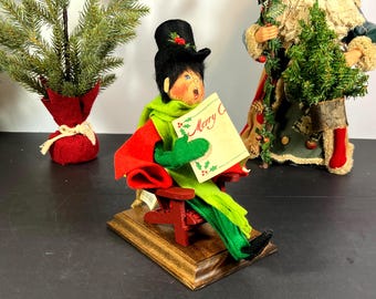 Annalee Caroler from 1983 with Adirondack Chair Ornament