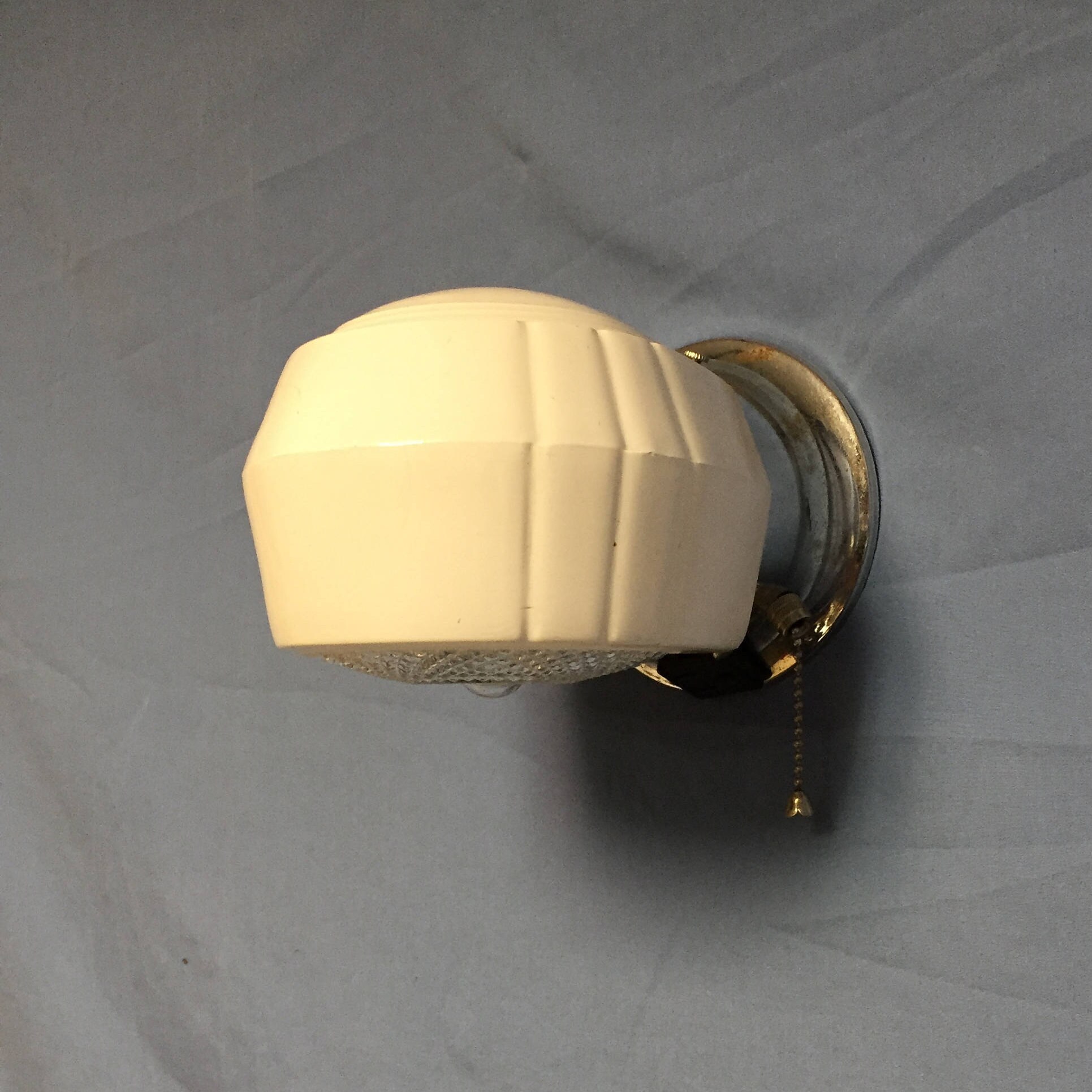 Vintage Mid Century Chrome Electric Wall Sconce Fixture Bathroom Vanity