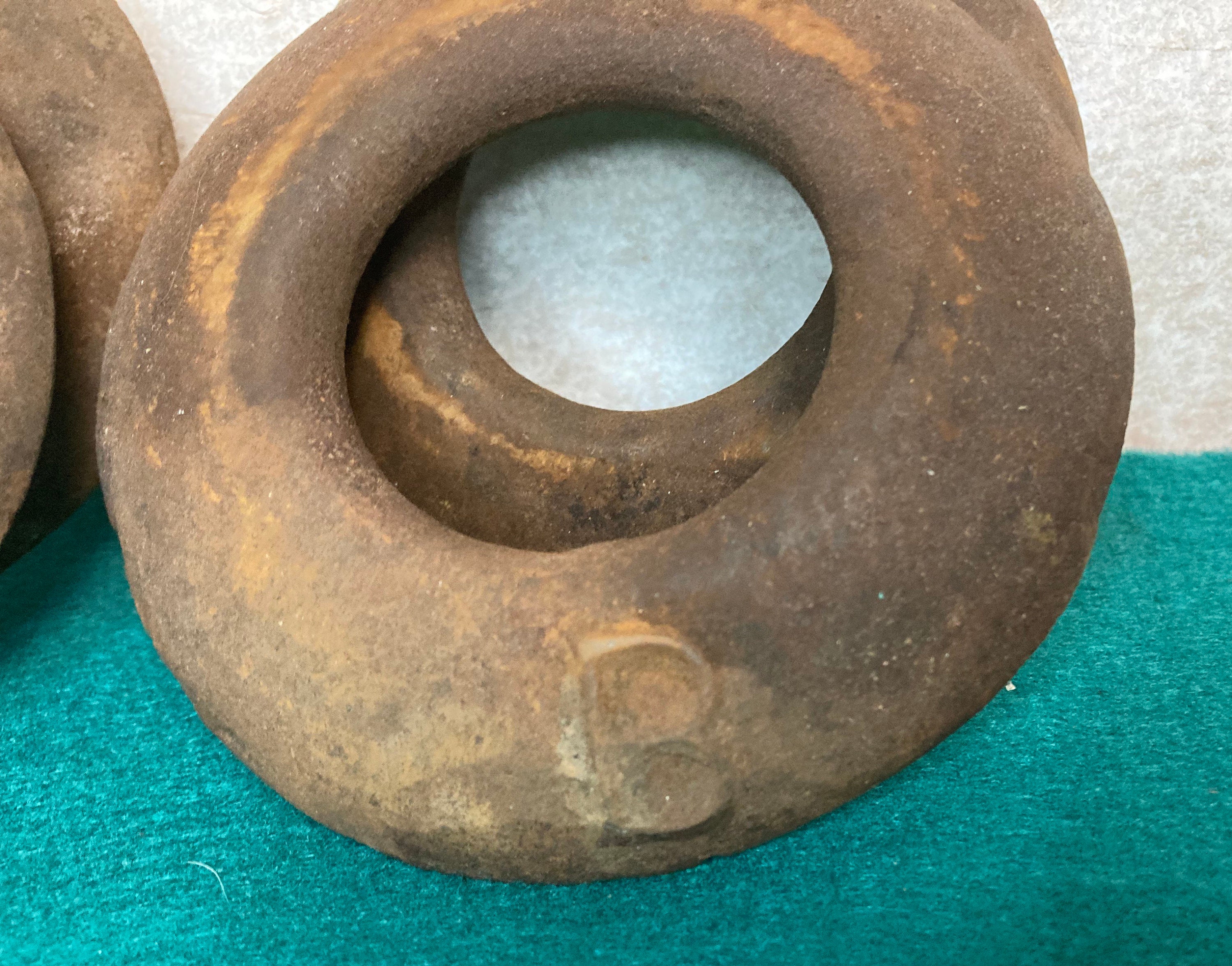 Antique Iron Pitching QUOITS, Outdoor Lawn Party Game, Amish