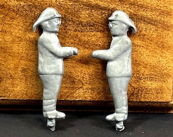 Hubley Cast Metal / Lead Firemen, Set of 2, Replacement Figurine