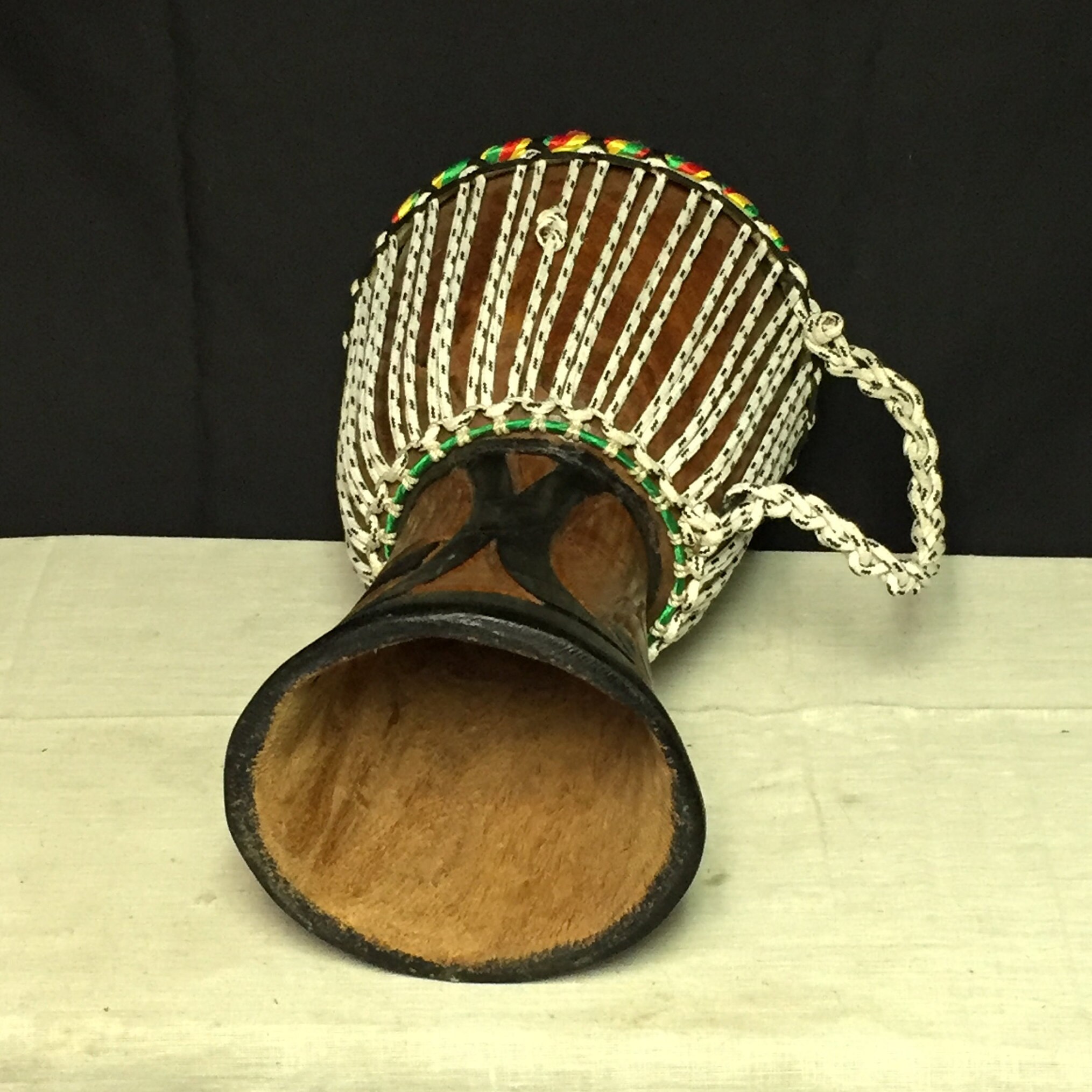 15 Hand Carved African Djembe Drum with 81/2 Goat Skin Drum Head and a