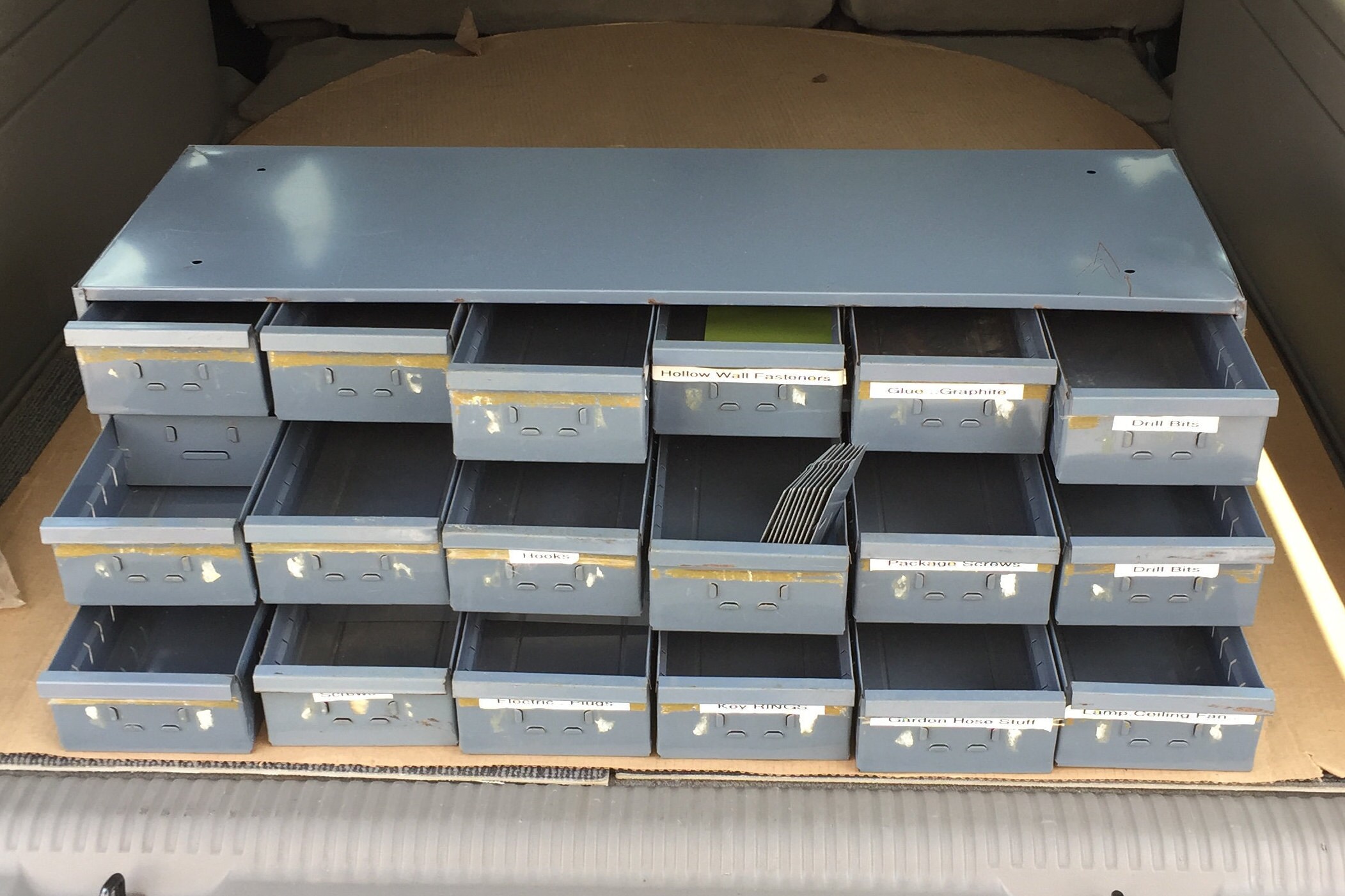 Vintage Durham Gray Industrial 18 Drawer Steel Parts Old Parts