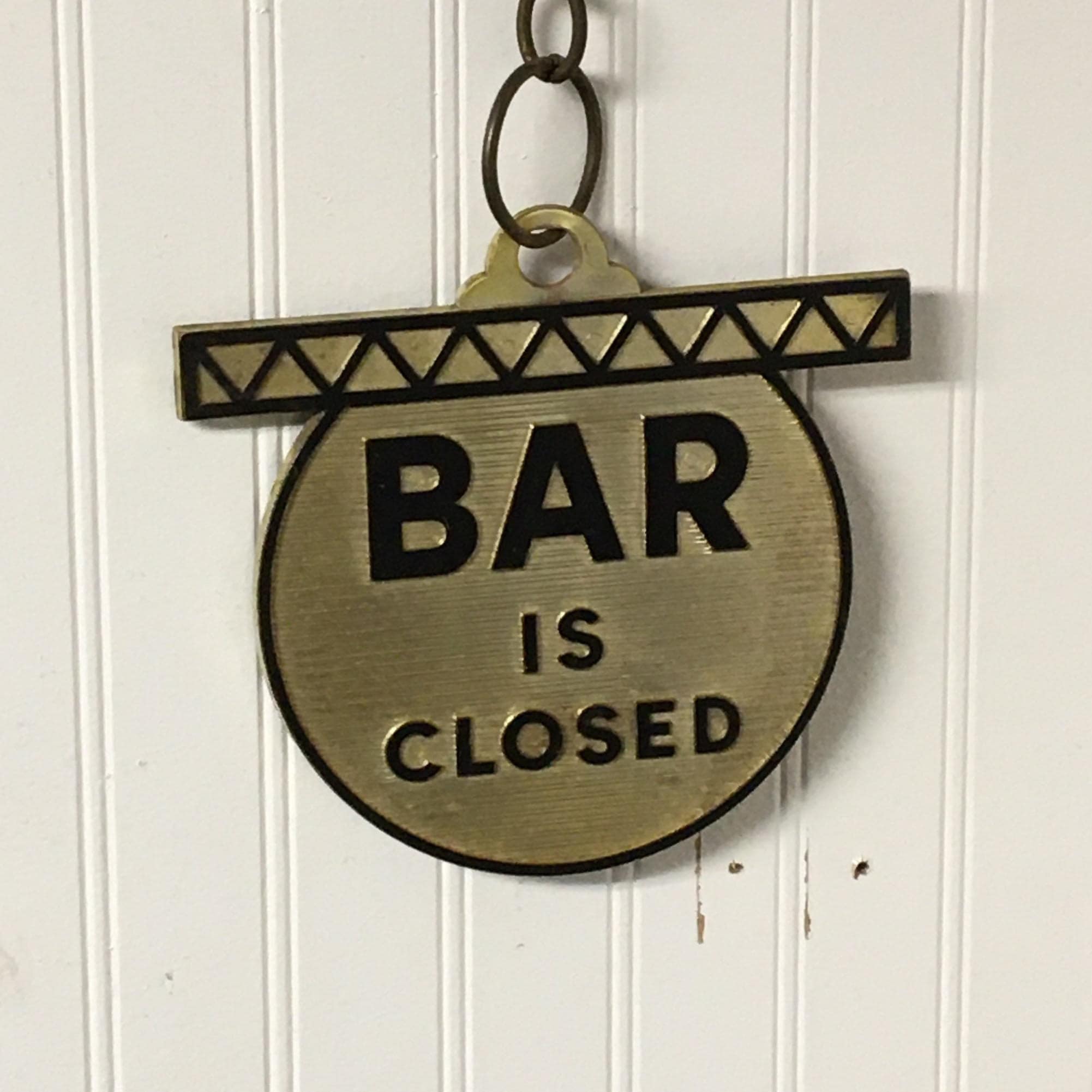 1970's Bar Open Bar Closed Sign, Mid Century Bar Room Front Door Open Sign, Breweriana, Man Cave