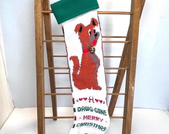 Dawg Gone Merry Christmas Stocking