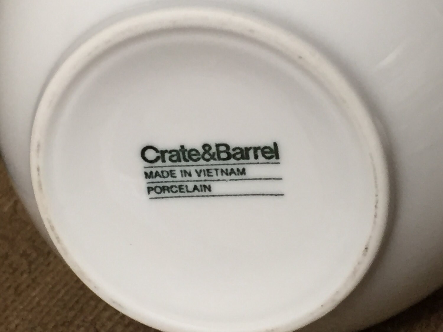 Crate and Barrel Porcelain Ceramic Teapot 5 Cup White EXCELLENT CONDITION