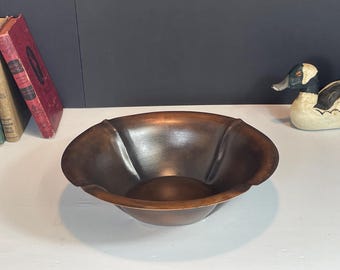 Handcraft by Arrow Metal, New York, Copper Bowl