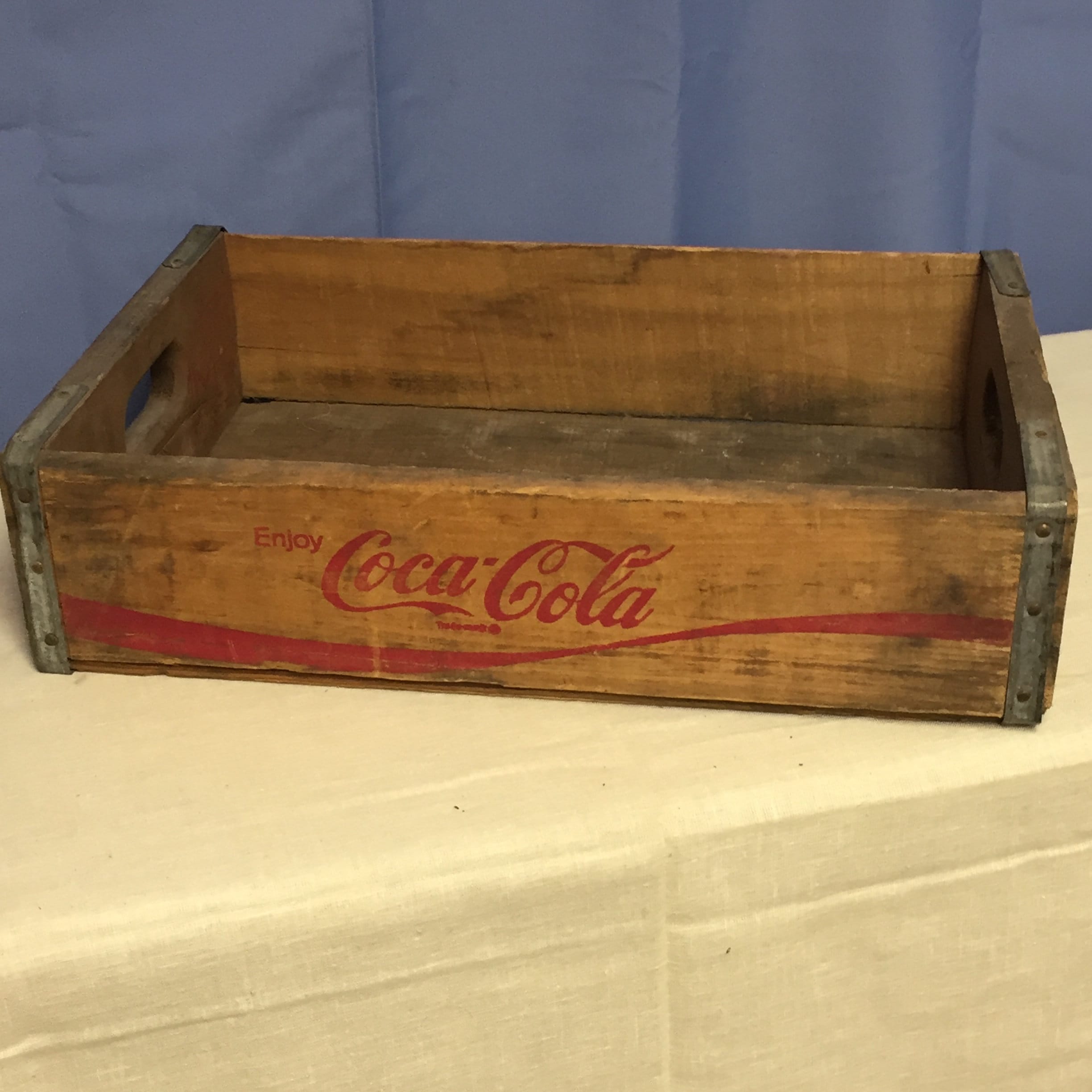 Vintage Coca Cola Wooden Crate, Coke Advertising Crate Box, Soda Pop