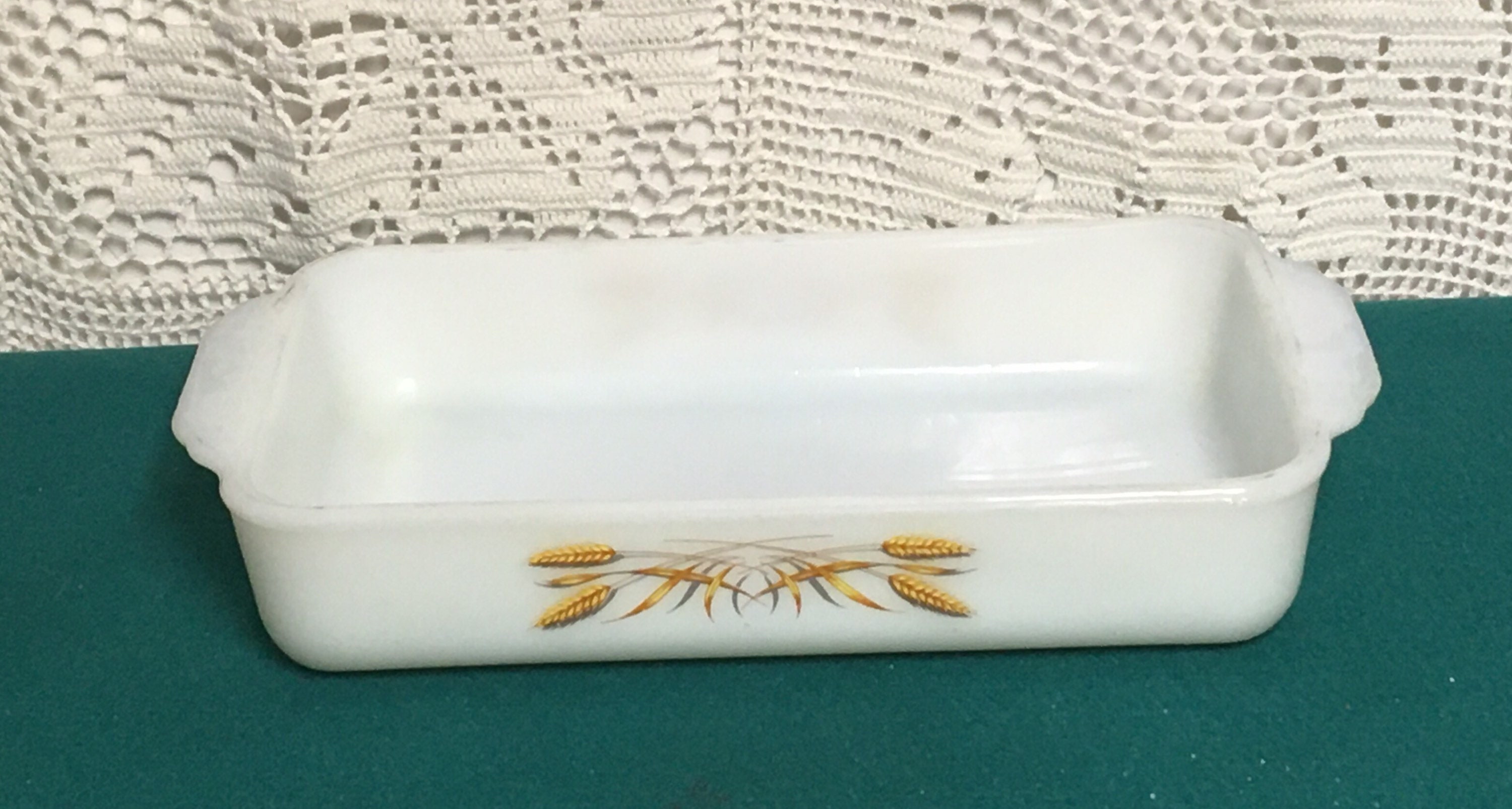 Anchor Hocking, Fire King Rectangular Baking Dish 410, White with