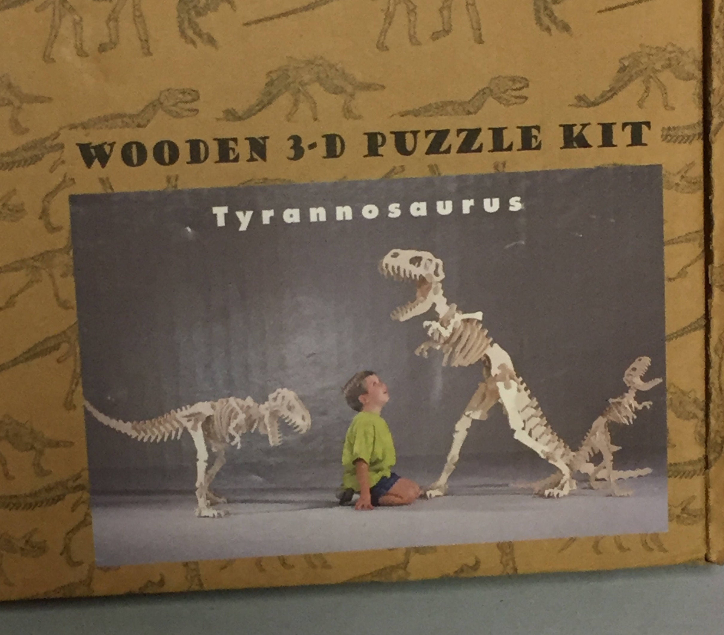 BC Bones Wooden T. Rex Dinosaur Skeleton Kit, Dinosaur Puzzle