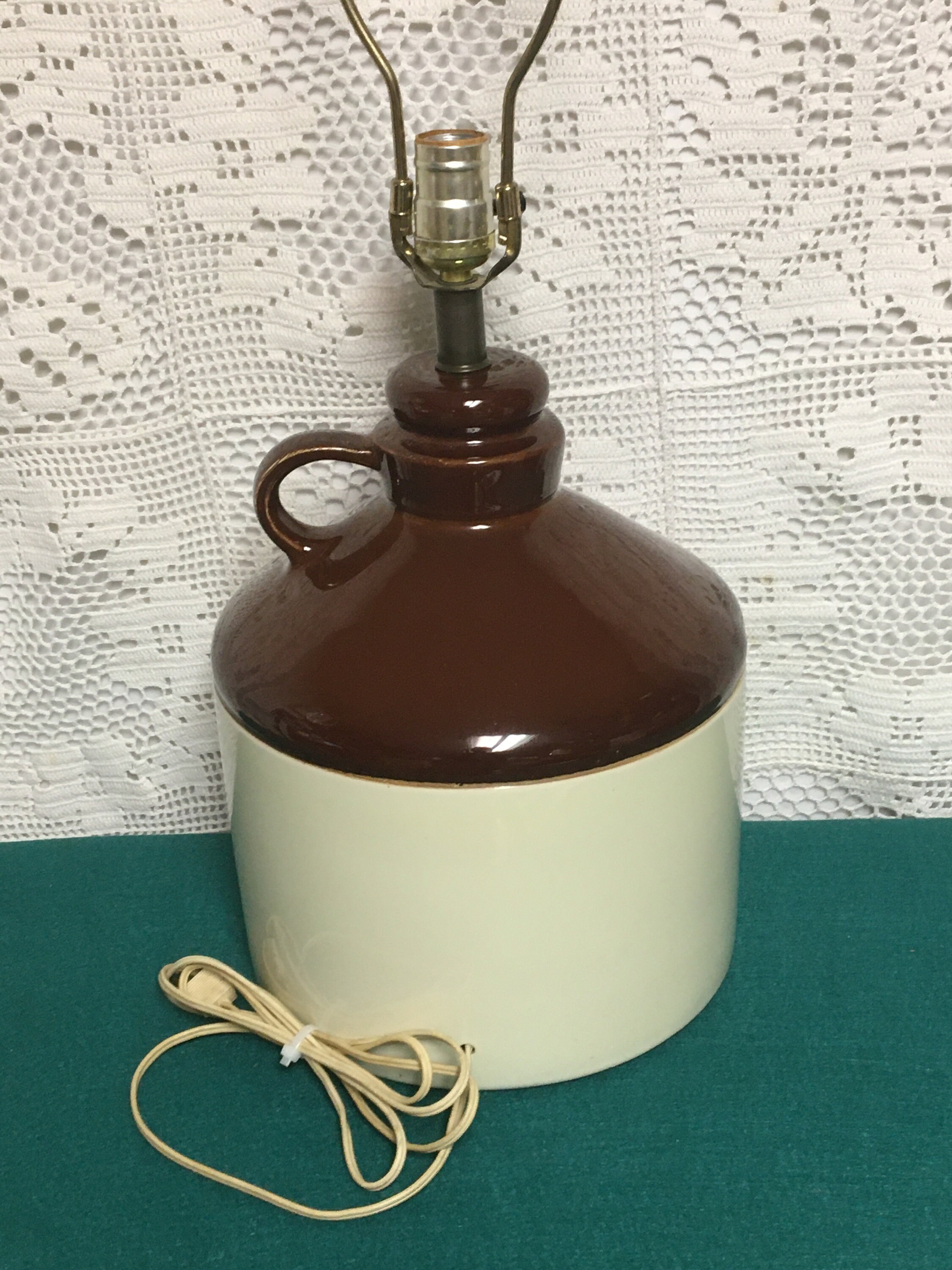 1970's Uncle Eb's Ceramic Cider Jug Table Lamp