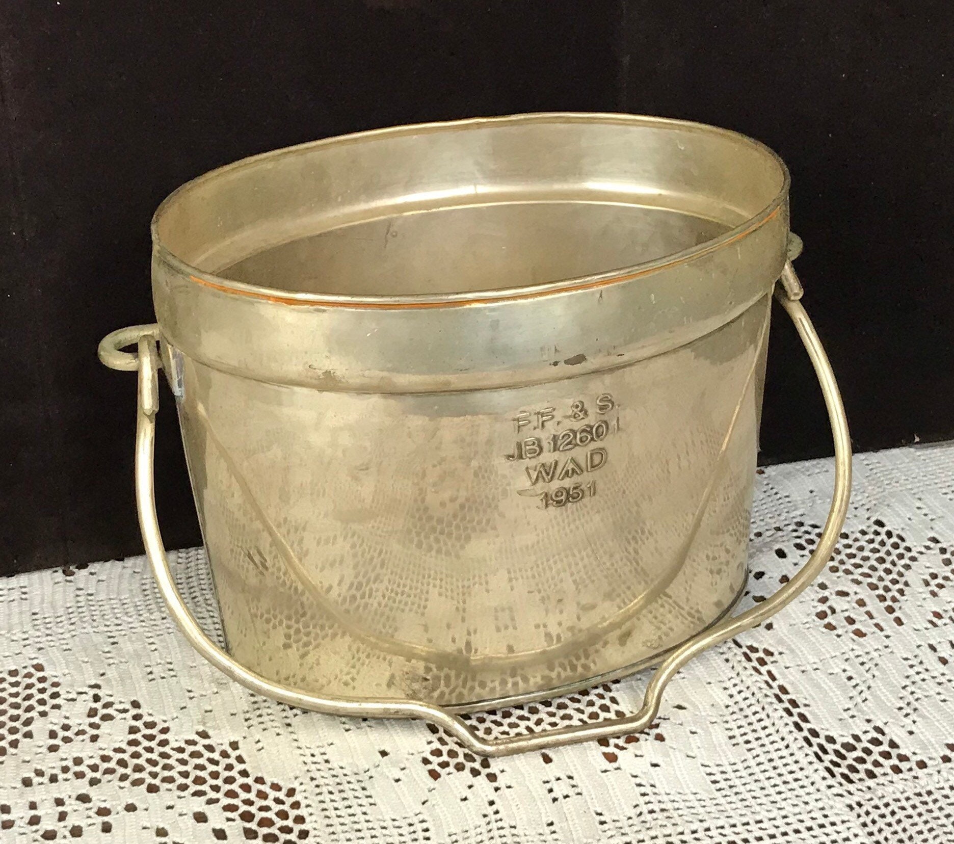 Cast Aluminum Fire Bucket Restoration Hardware Champagne Bucket