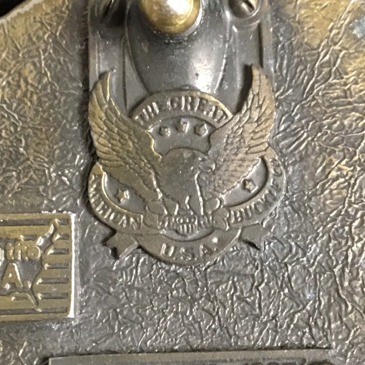 The Great American Buckle Co. Dad Belt Buckle, 1628, Brass Belt Buckle