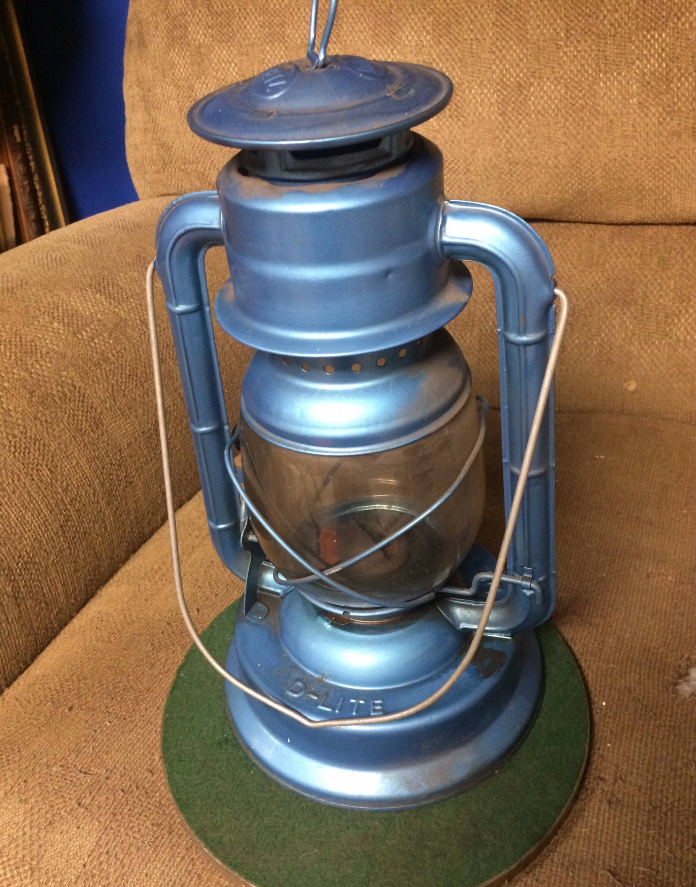 Vintage Blue Dietz No. 90 D-Lite Lantern w/ Original Dietz ...