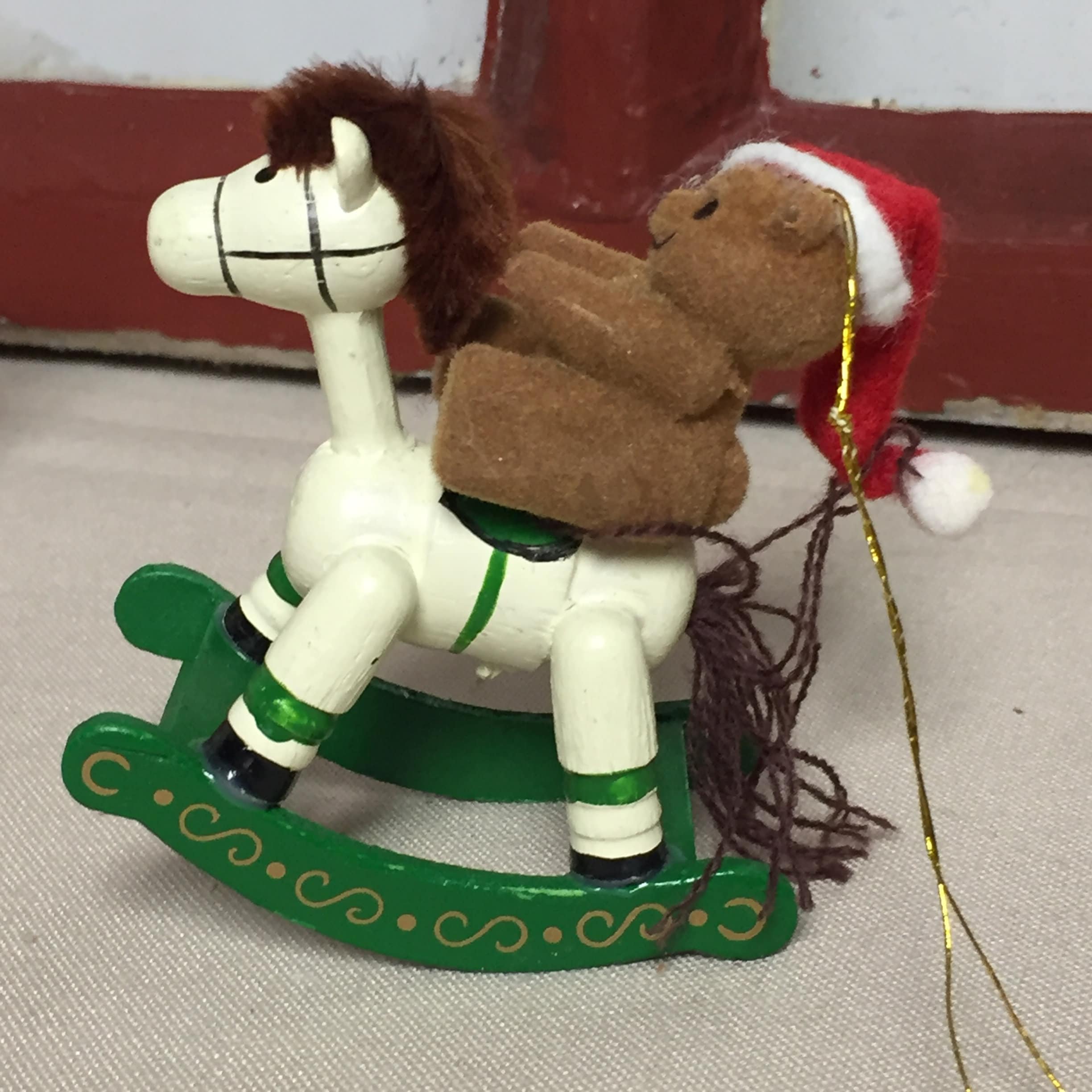 Webkinz Christmas Rocking Horse 2022 House Of Lloyd, Vintage 1989, Set Of Three Wooden Rocking Horse Bear  Christmas Tree Ornaments, In Original Box