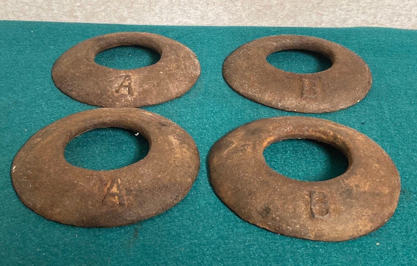 Antique Iron Pitching QUOITS, Outdoor Lawn Party Game, Amish
