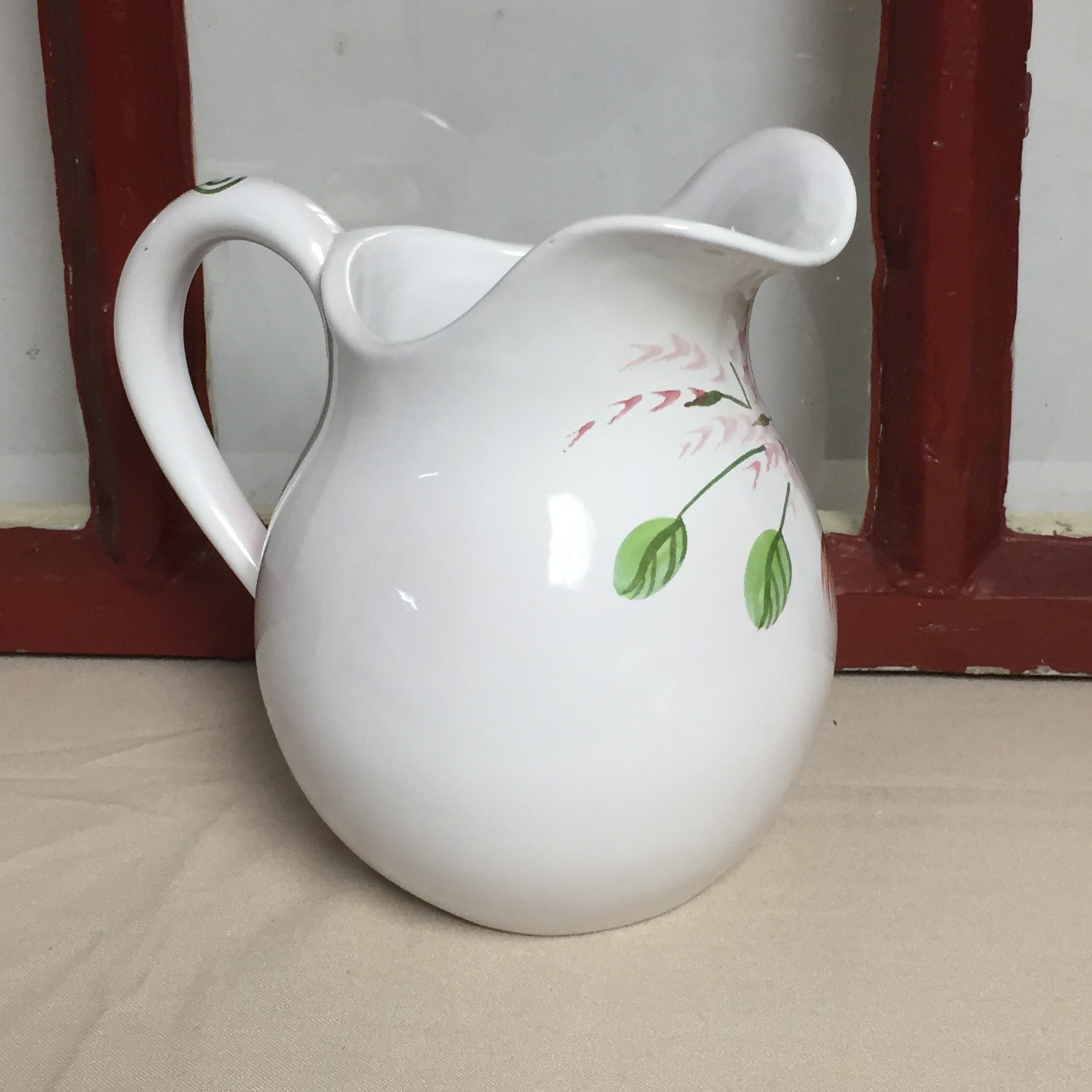 Chanticleer Terracotta Pottery Pitcher, Simpsons Potters, Belle Fiore