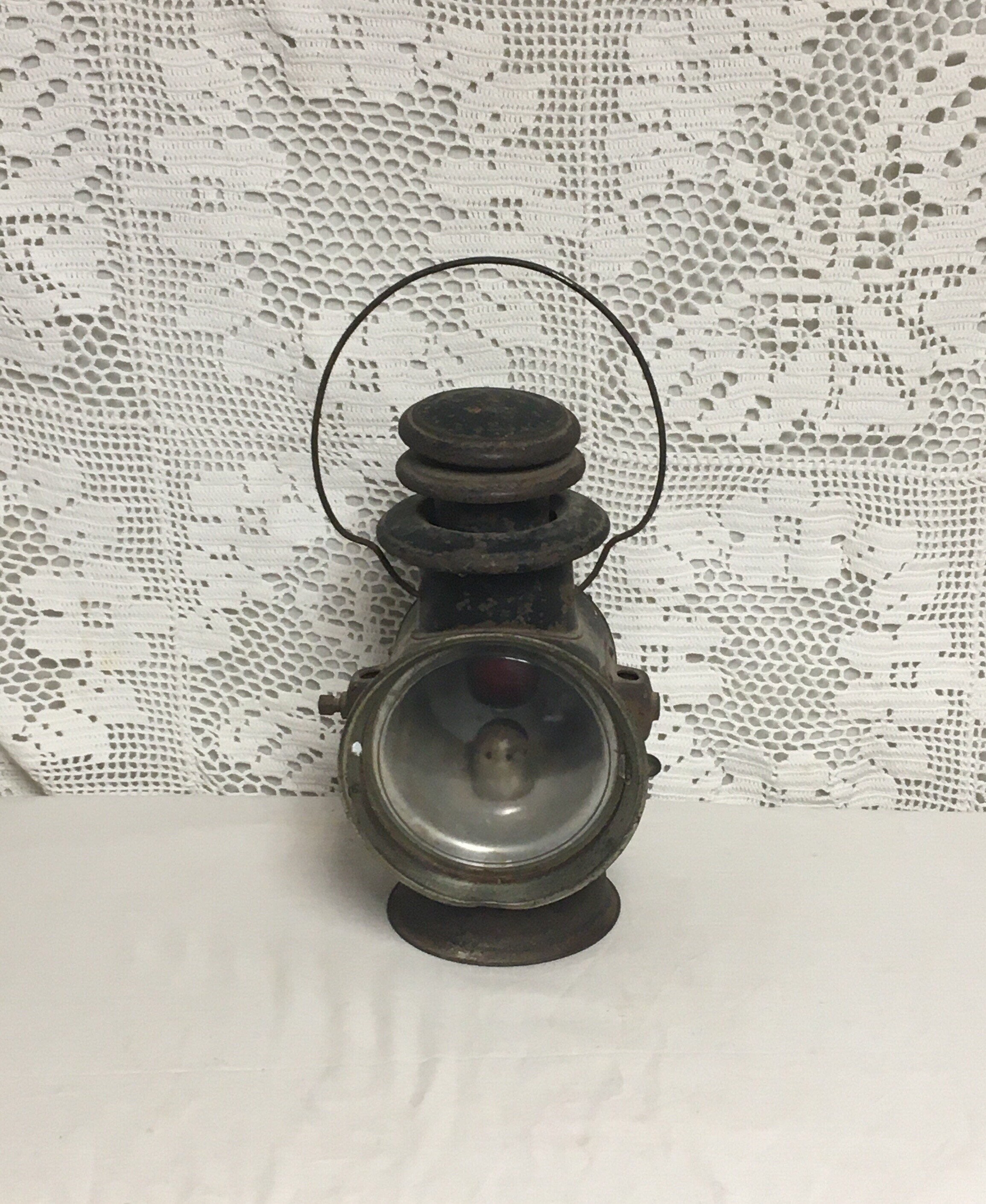 Antique 1907 Dietz Union Kerosene Driving Lamp, New York