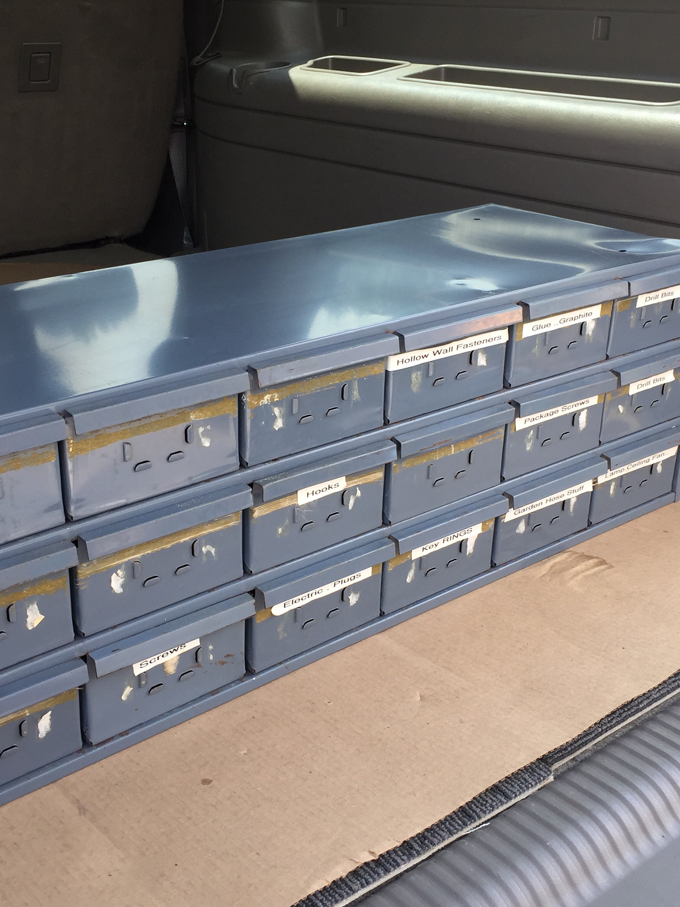 Vintage Durham Gray Industrial 18 Drawer Steel Parts Old Parts