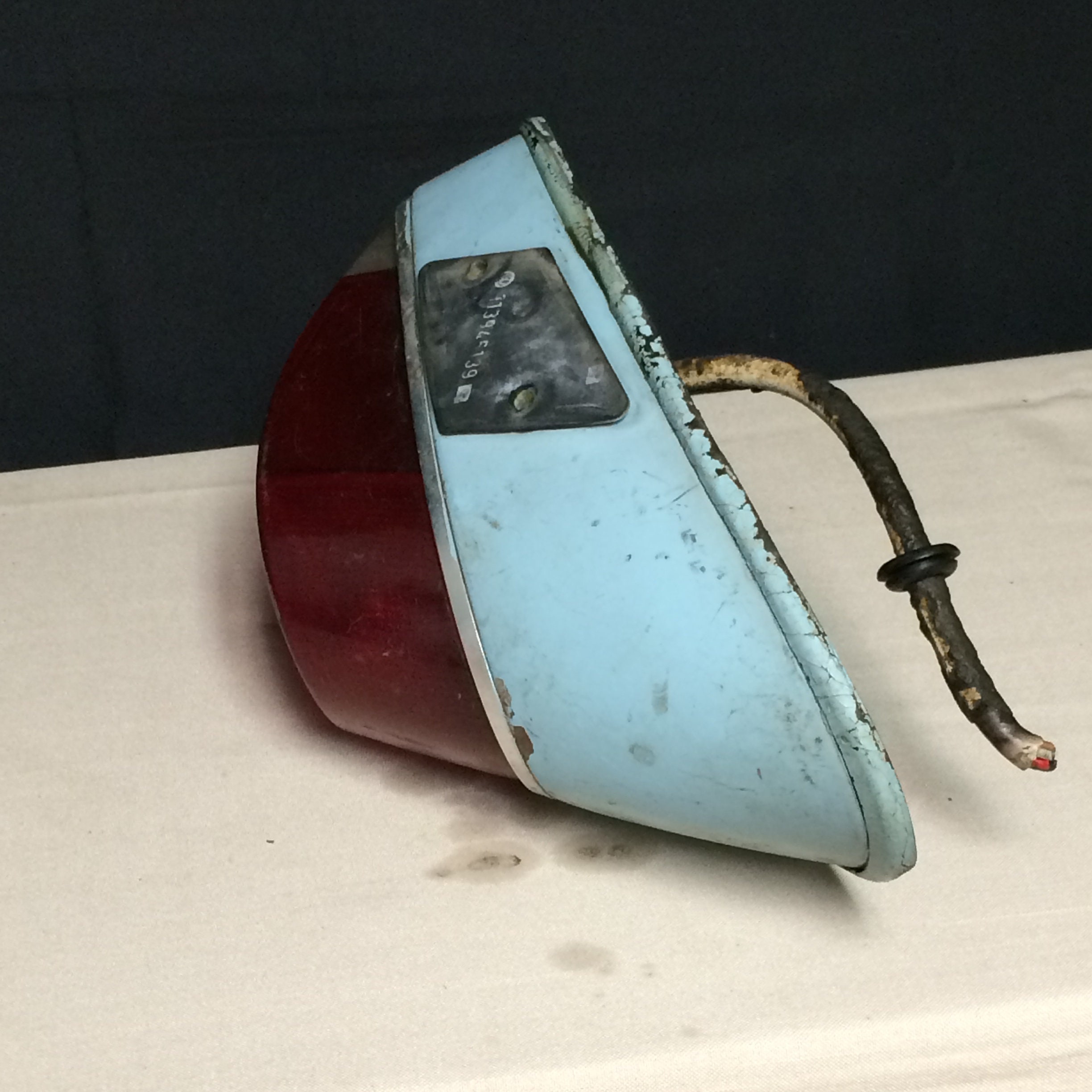 Original 19701972 VW Beetle Tail Light Assembly Complete, Robin Egg