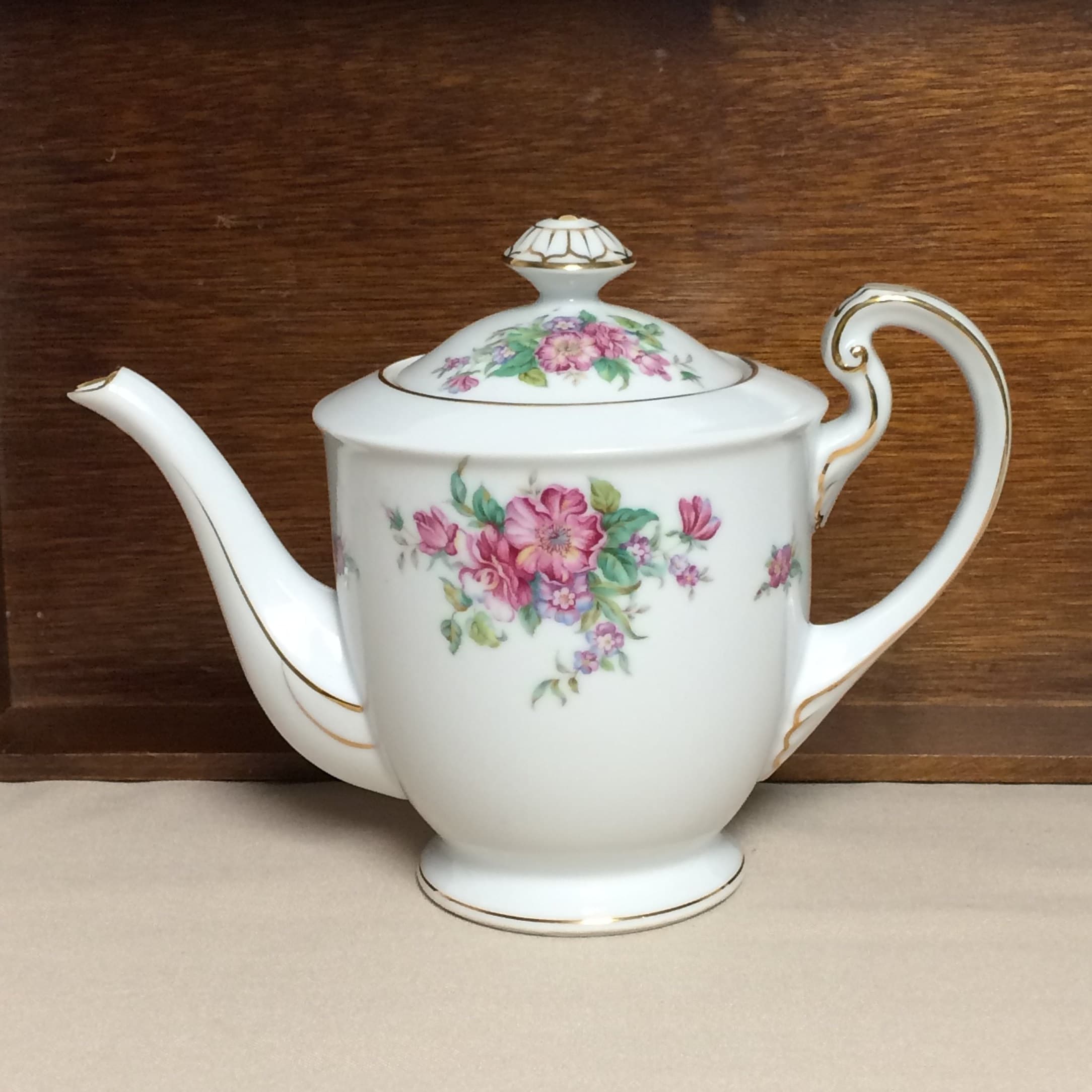 Jyoto China, Made in Japan, Hanford Pattern Teapot, Porcelain Teapot