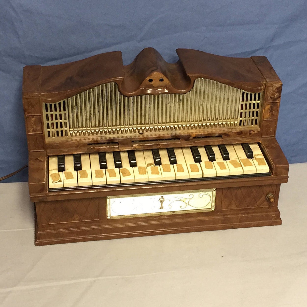 Electric Golden Pipe Organ Emenee Industries Inc NY