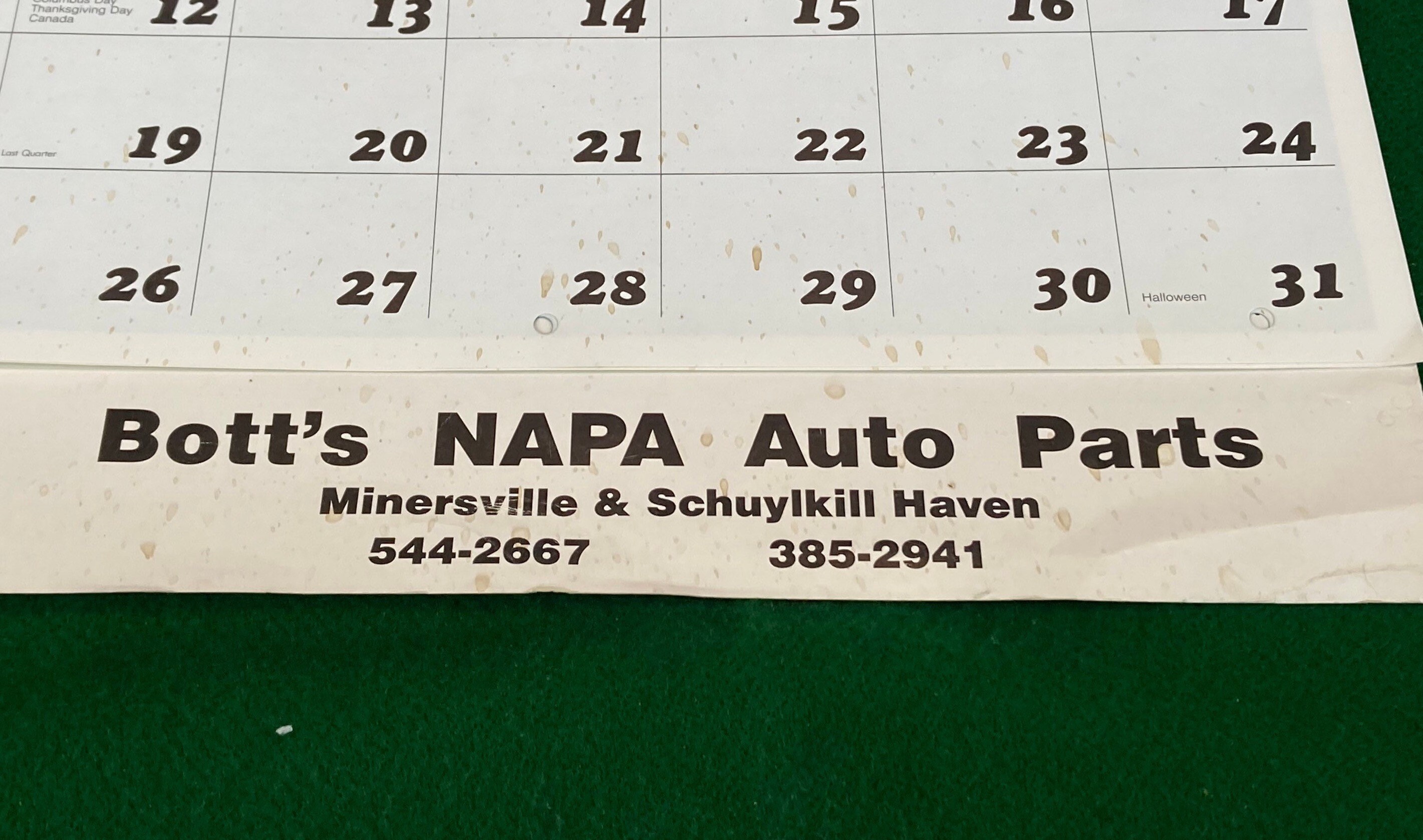 3 NAPA Auto Parts Classic Car Calendars, 1984, 1991, 1992, Automobiliana