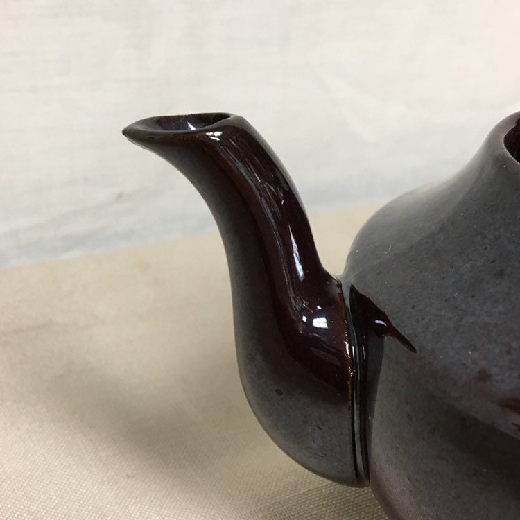 Little Brown Teapot, Made in Occupied Japan, Lusterware, Tea for One