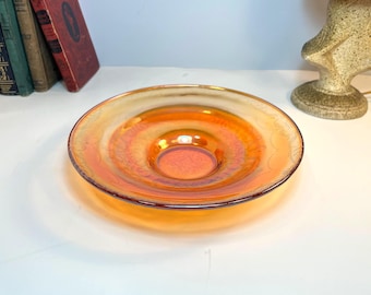 Federal Glass Madrid Iridescent 11" Console Bowl, Carnival Glass