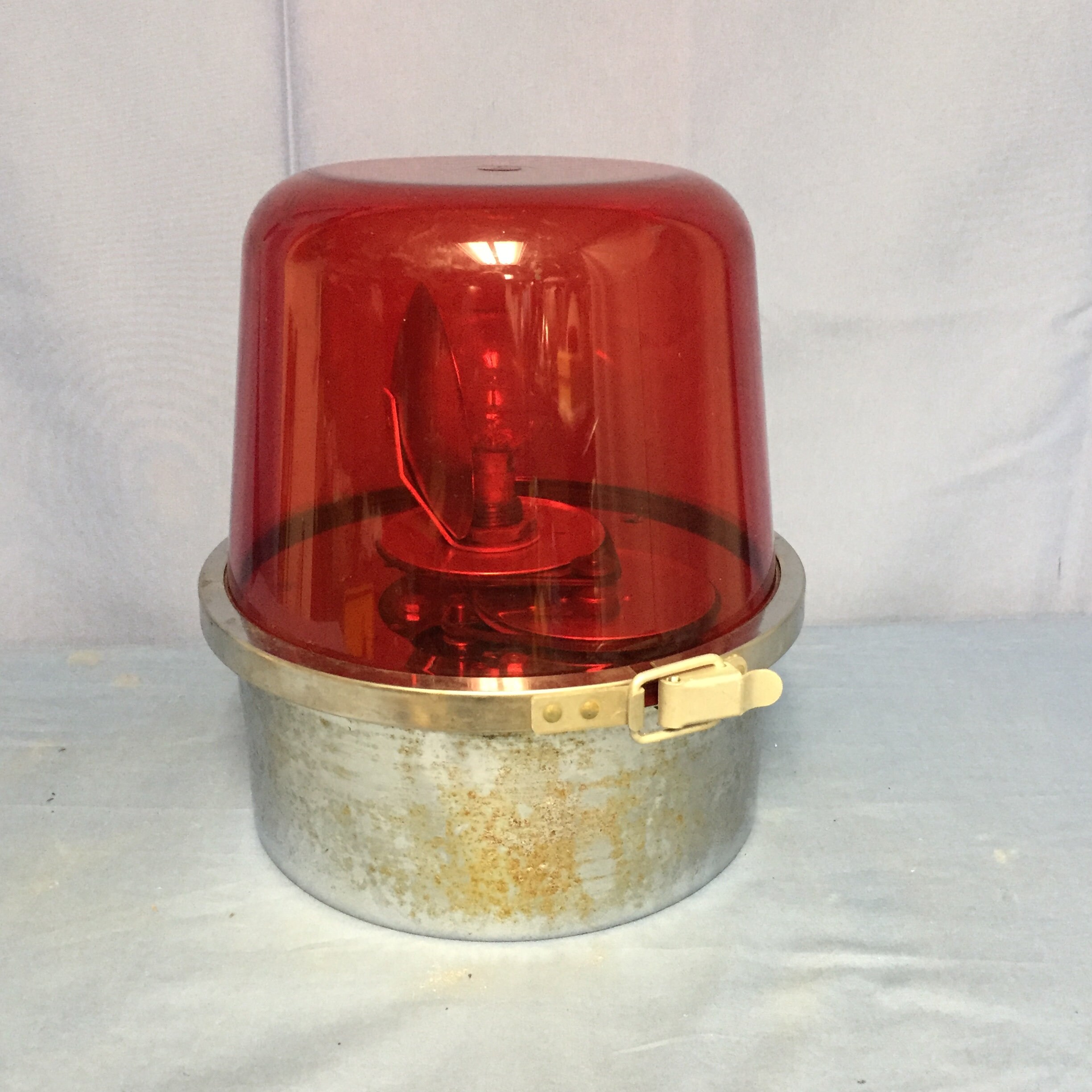 Vintage TRIPP LITE 8 Red Emergency Beacon Light, 12V Red Beacon Light