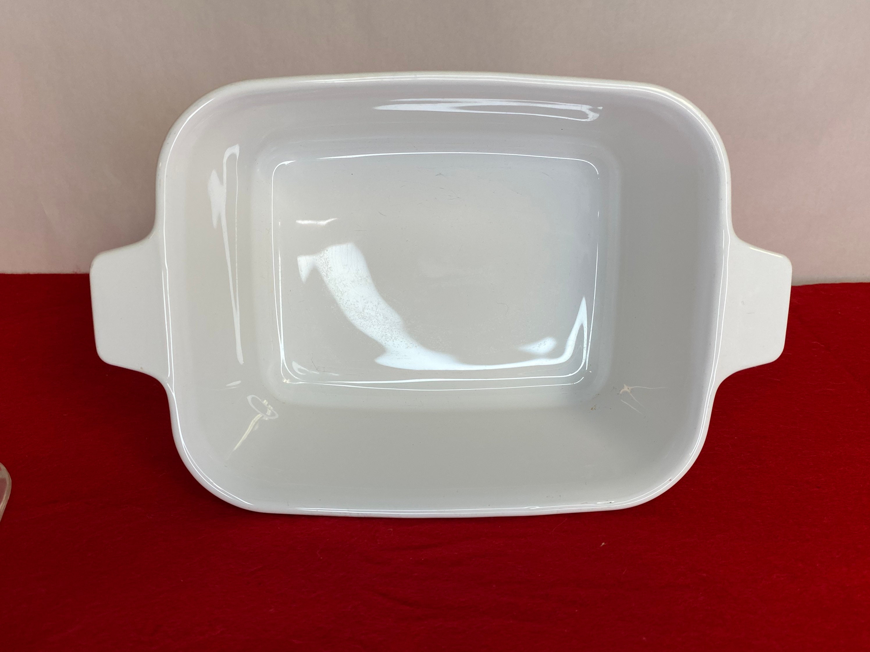 1975 Corning Ware Country Festival Loaf Pan With Lid Blue Bird And 