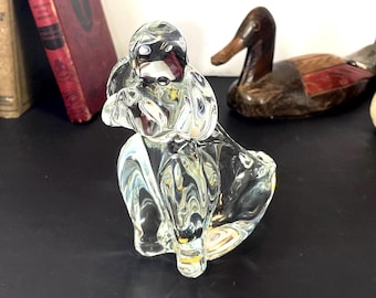 Bayel France Crystal Poodle Ashtray