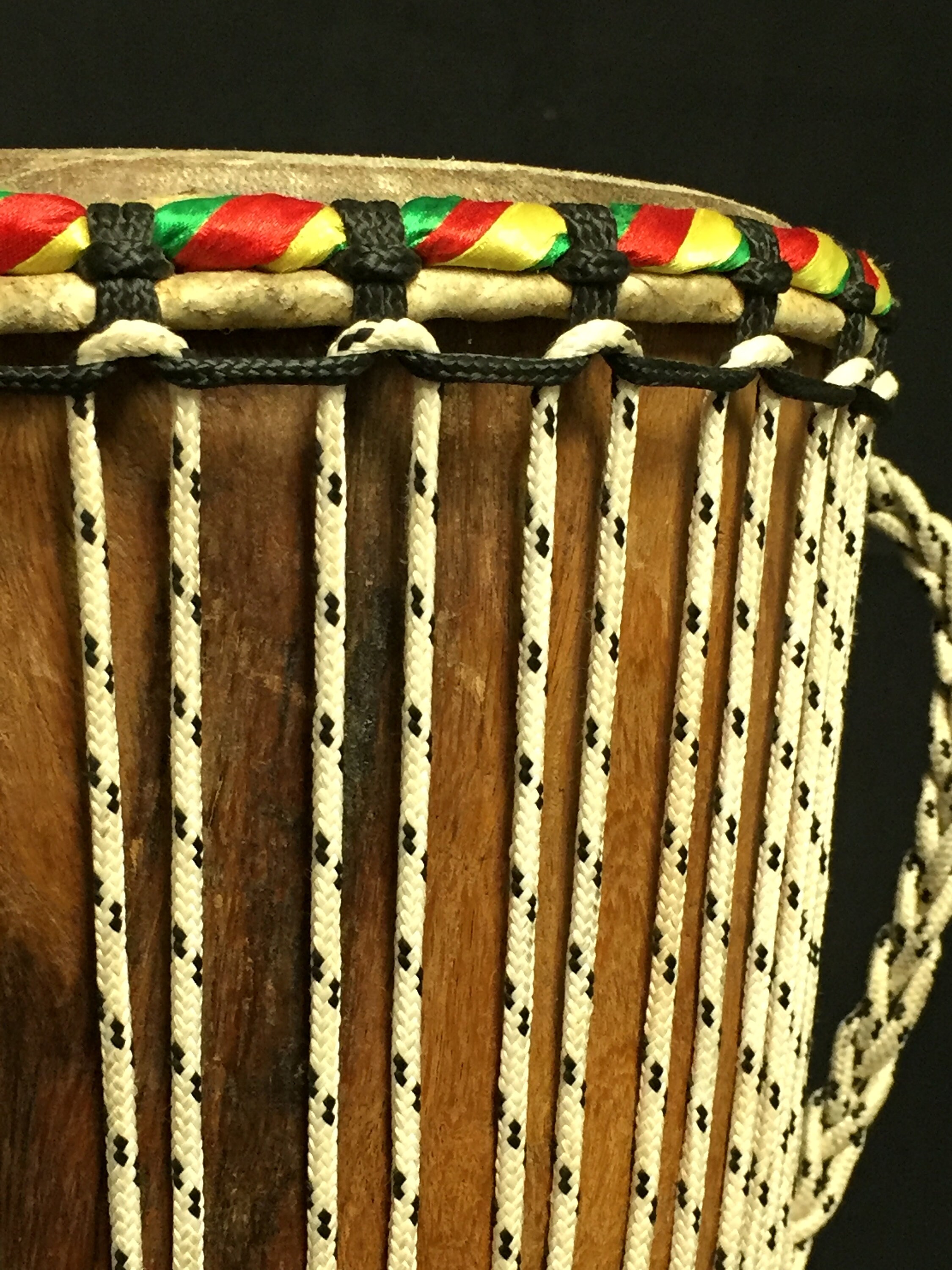 Large 20 Hand Carved African Djembe Drum with 10 Goat Skin Drum Head