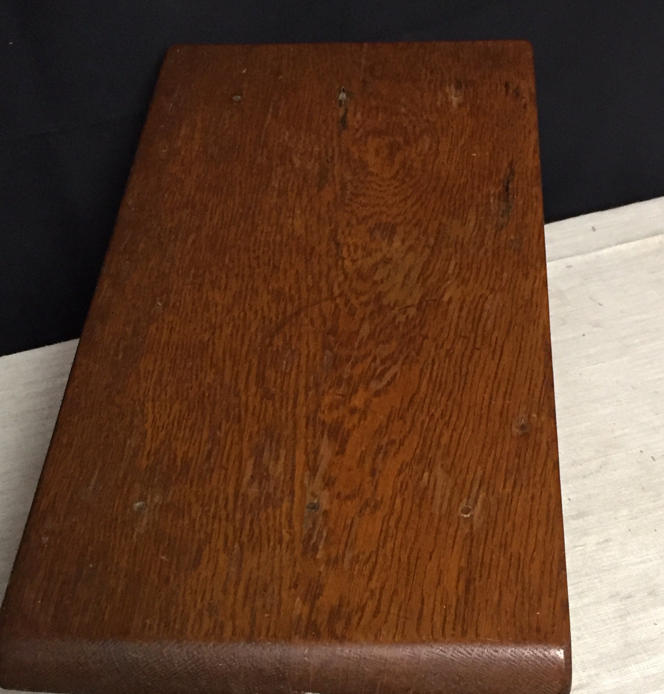 Wooden Handmade Solid Oak Step Stool, Industrial, Stepstool, Foot Stool, Garage, Farmhouse