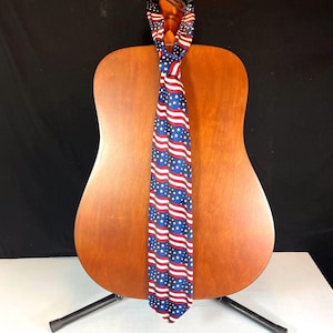 American Flag Tie, Made in U.S.A.