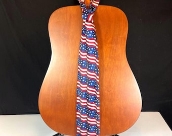 American Flag Tie, Made in U.S.A.