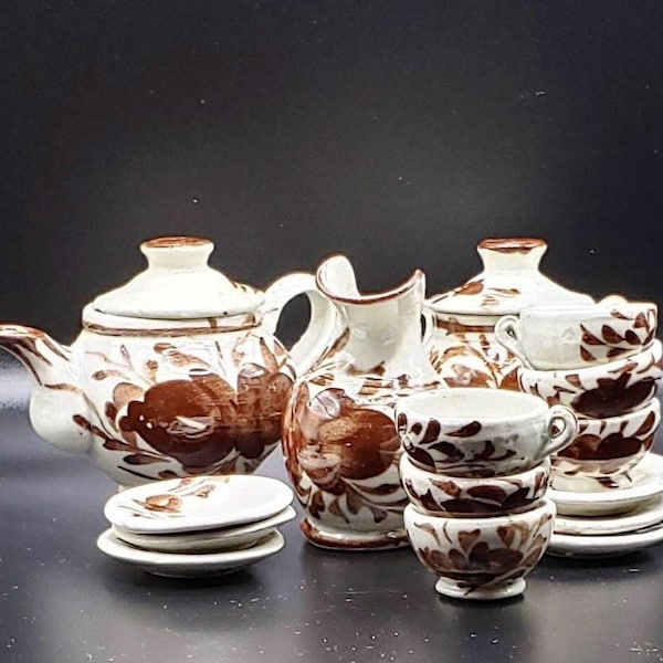 Stoneware Tea Set Etsy
