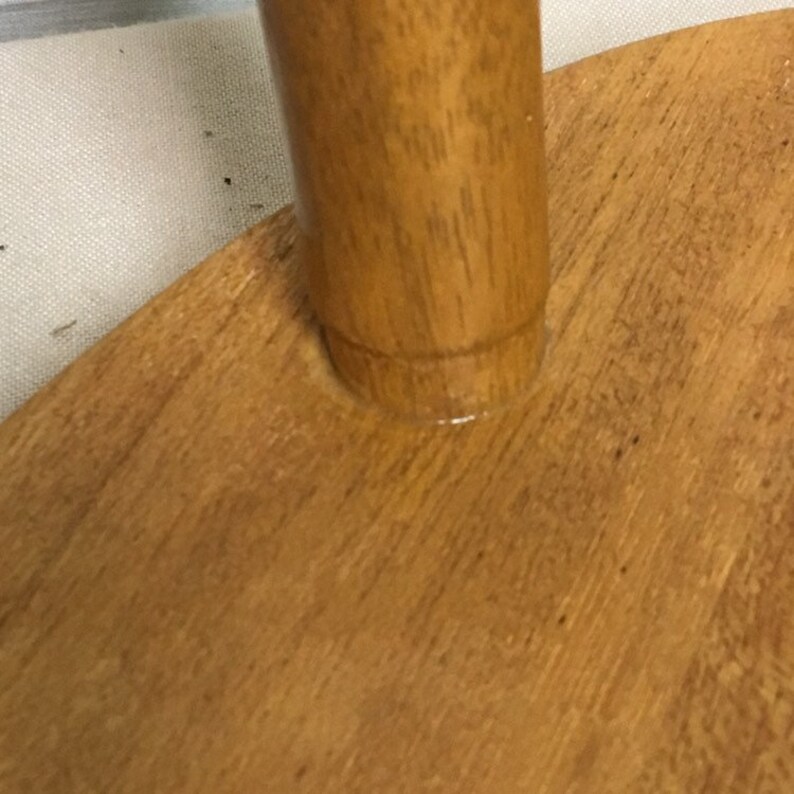 Small Wooden Folk Art Stool Handmade Decoupage Wooden Stool Etsy