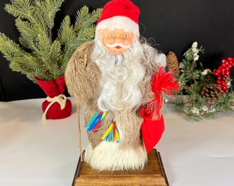 Erkki Juopperi Scandinavian Santa in Deer Fur Robe from Finland