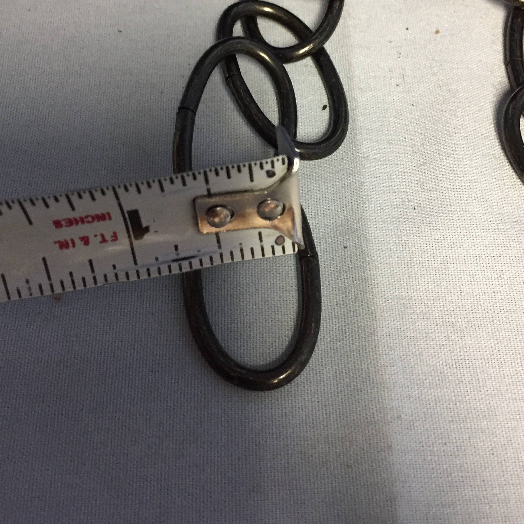 Bulk 50' Roll of Metal Brass Swag Lamp Chain, 11/2 Decorative Antique