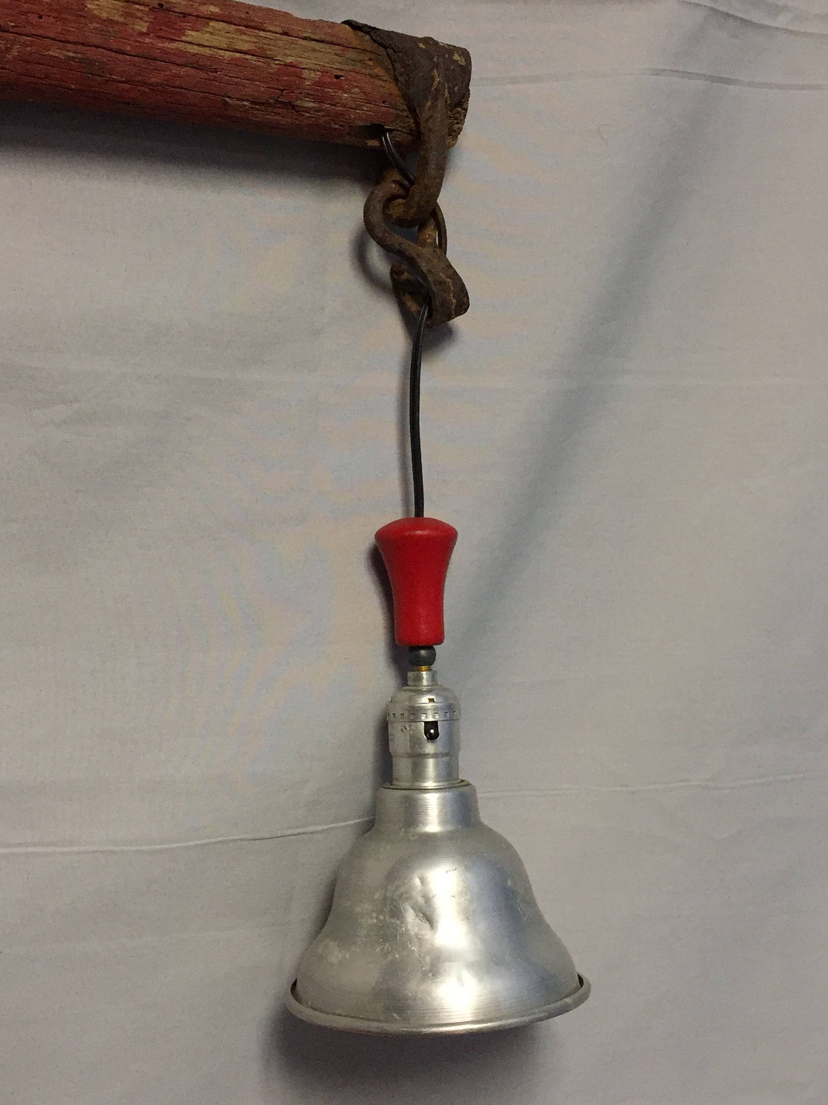 UNIQUE Double Pendant Ceiling Light Repurposed Horse Yoke Light