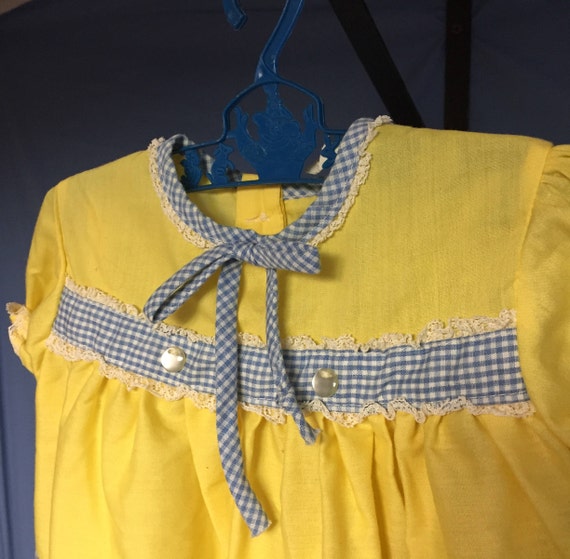 Vintage Yellow Baby Dress from Sears, Yellow Dres… - image 4