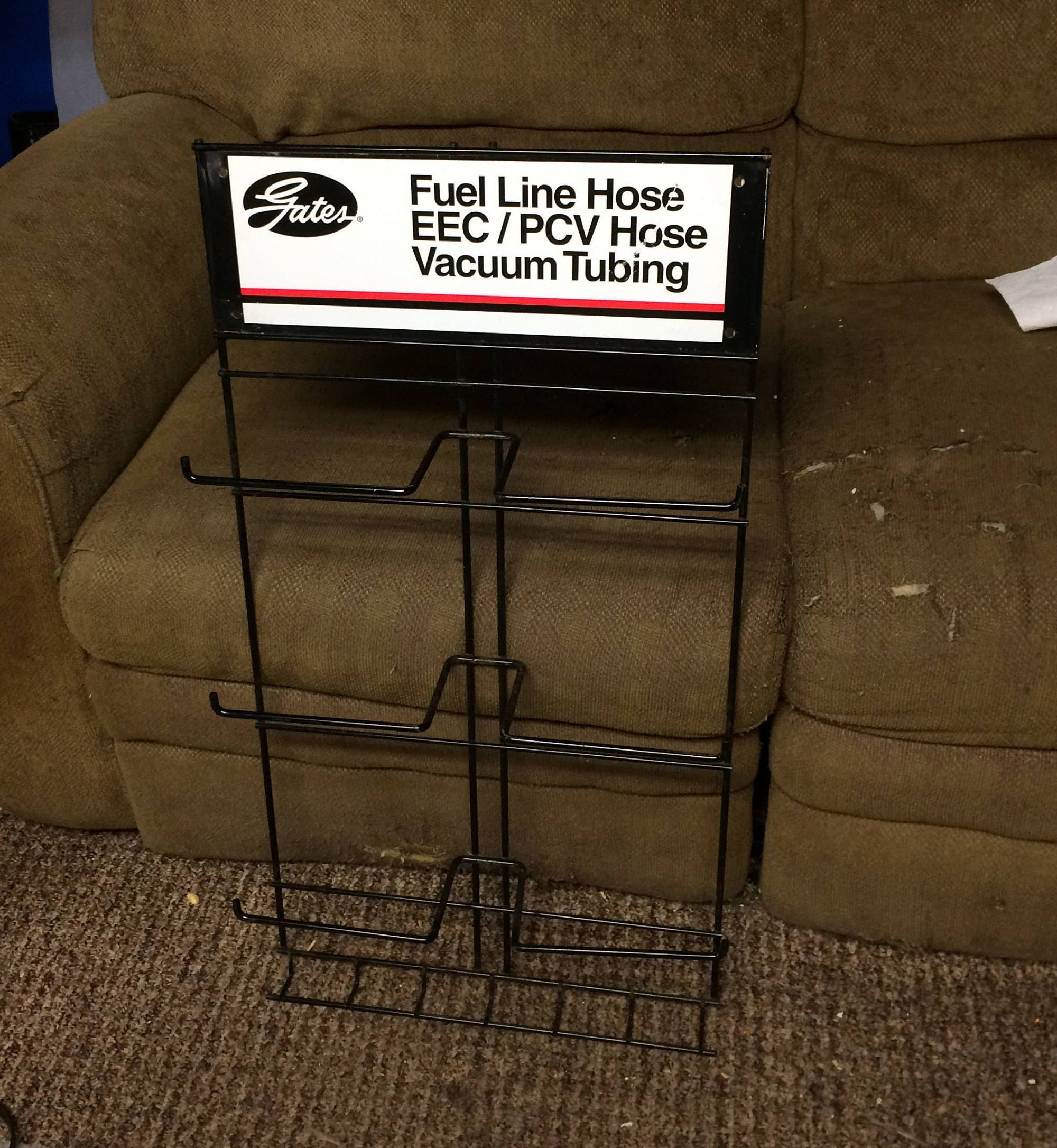 GATES Automotive Gas Station Advertising Display Rack Gates Belts Hoses