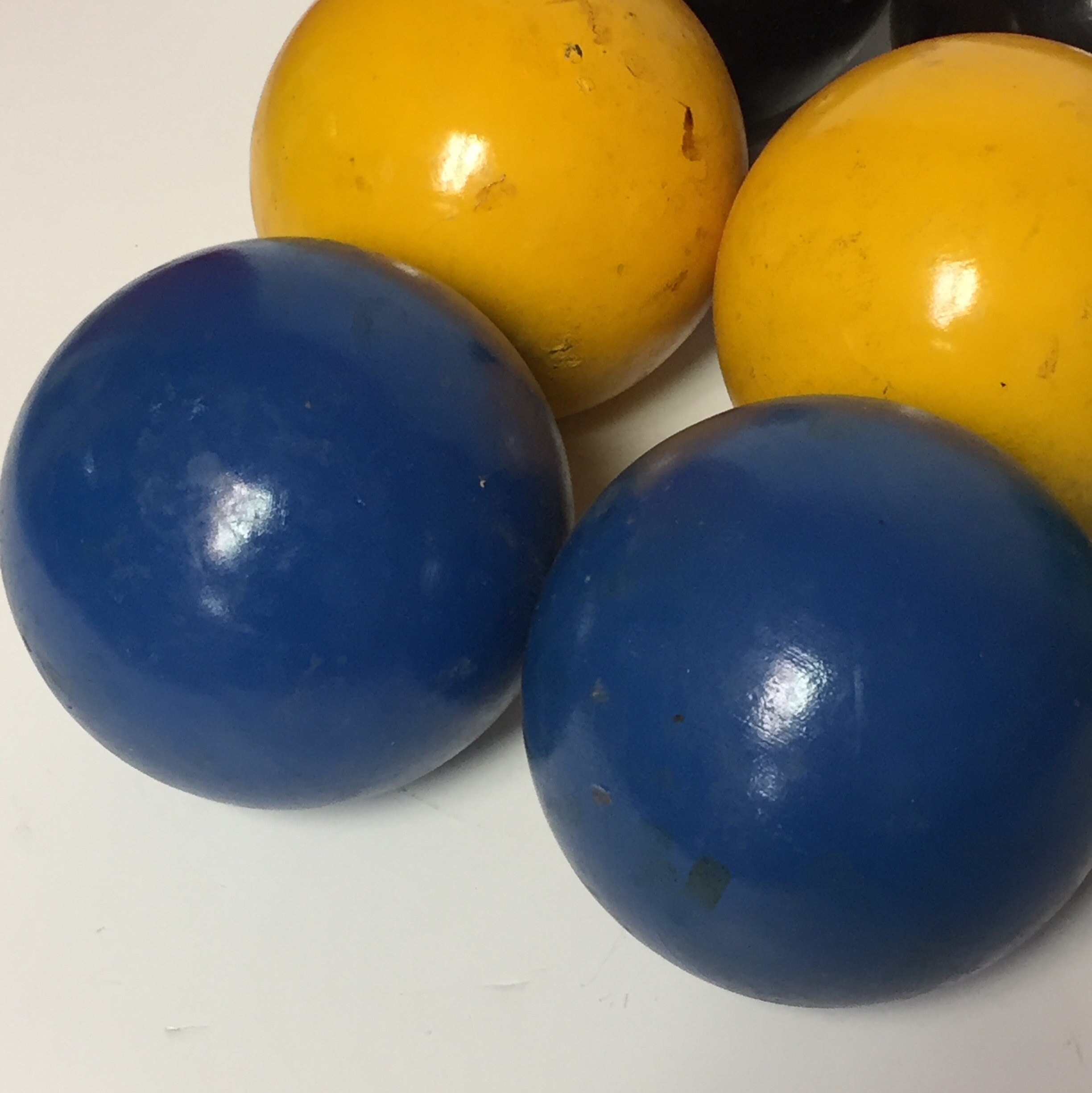 Bocce Balls Set of 8 Vintage Italian Bocce Balls, Lawn Bowling, Outdoor
