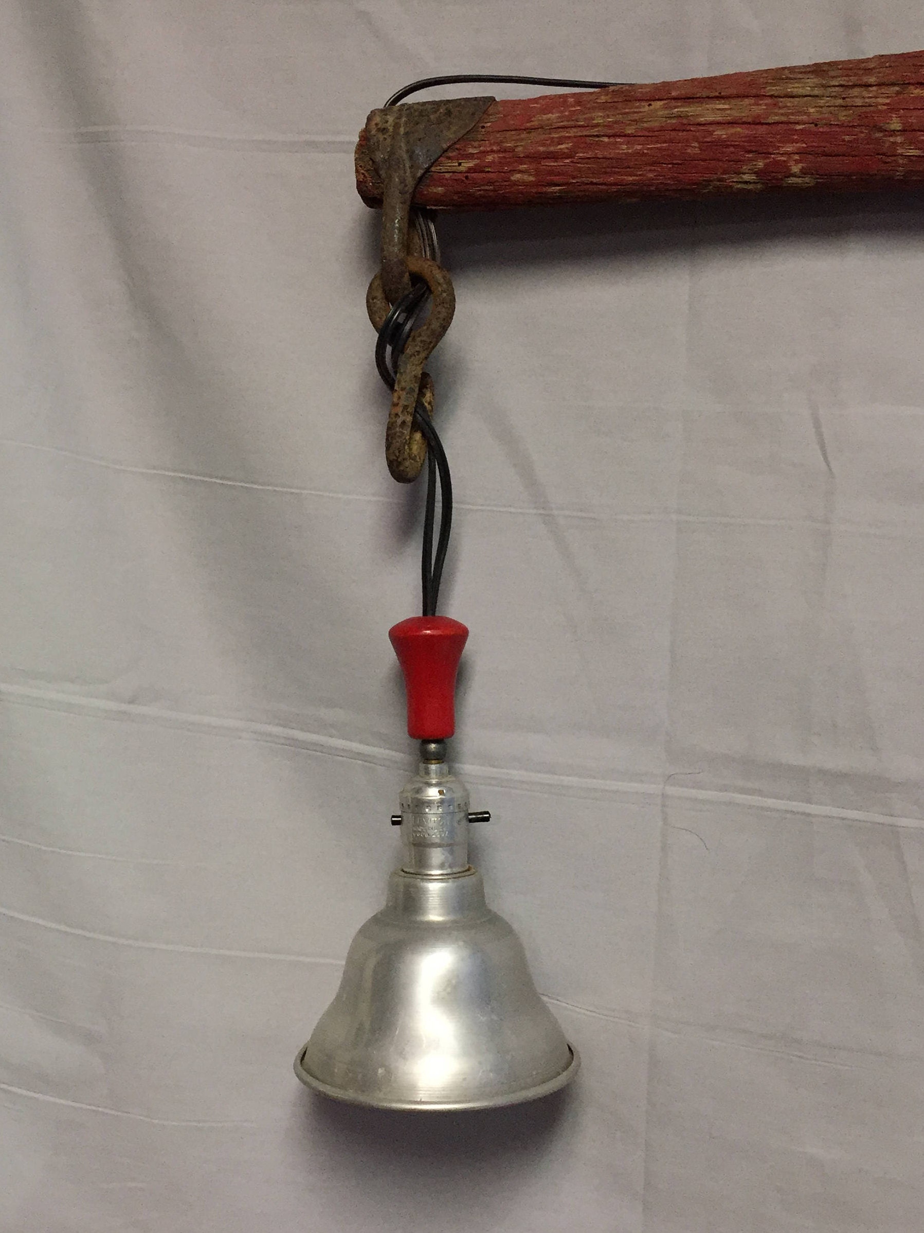 UNIQUE Double Pendant Ceiling Light Repurposed Horse Yoke Light